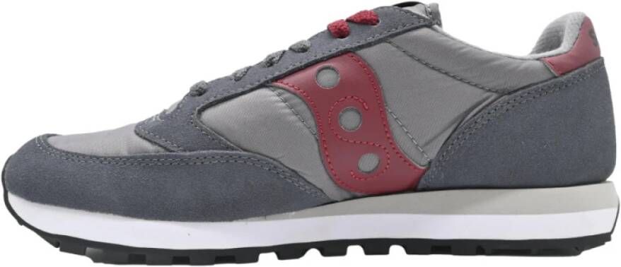 Saucony Originele Jazz Sneakers Grijs Donkerrood Gray Heren