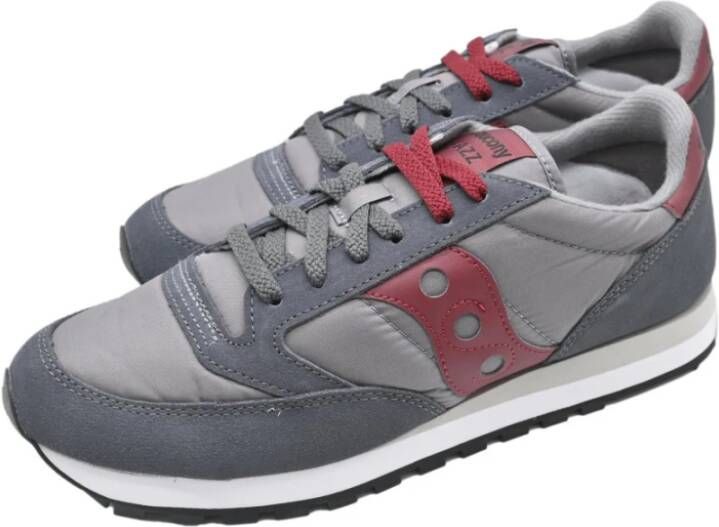 Saucony Originele Jazz Sneakers Grijs Donkerrood Gray Heren