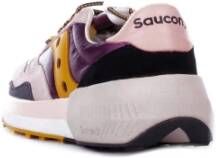 Saucony Paars Roze Suède Sneakers Multicolor Dames