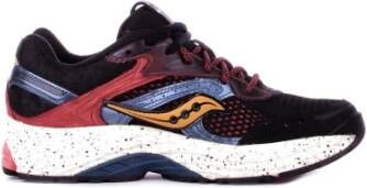 Saucony Rode Sneakers Leren Rubberen Zool Red Heren