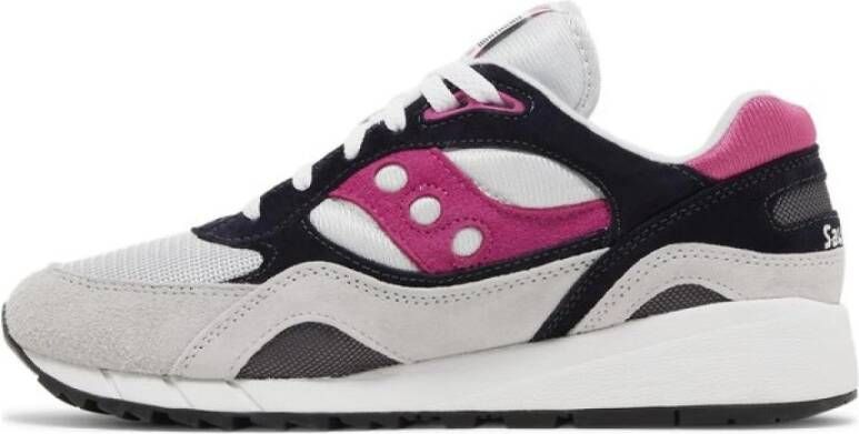 Saucony Roze Mesh Sneakers Shadow 6000 Multicolor Heren