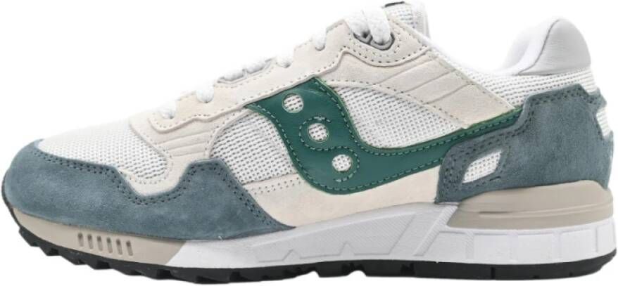 Saucony Shadow 5000 Wit Grijs Groen Sneakers Multicolor Heren