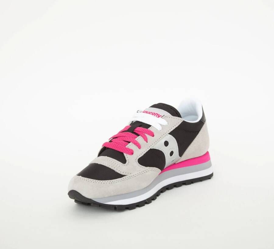 Saucony Dames Sneakers van Leerblend Zwart Dames