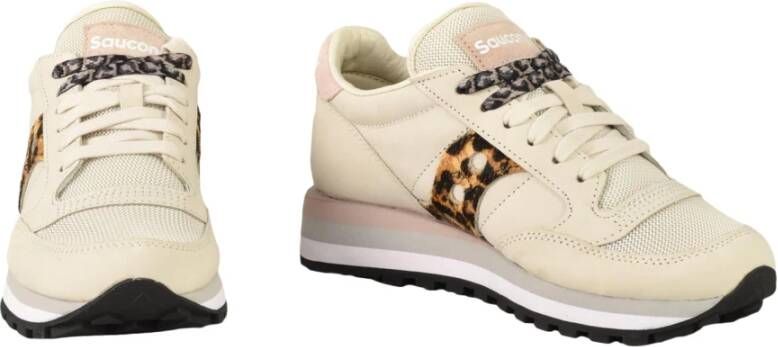 Saucony Stijlvolle Sneakers met Rubberen Zool Beige Dames