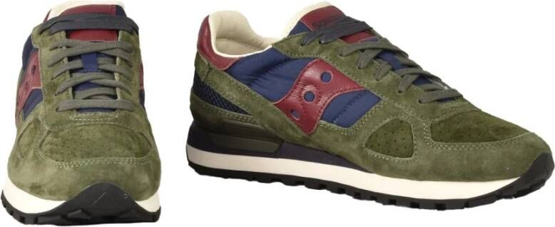 Saucony Stijlvolle Sneakers met Rubberen Zool Green Heren