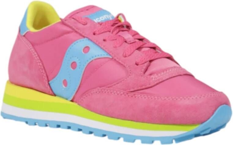 Saucony Suede Leren Damesschoenen Herfst Winter Collectie Pink Dames