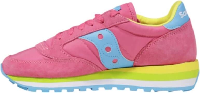 Saucony Suede Leren Damesschoenen Herfst Winter Collectie Pink Dames