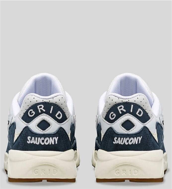 Saucony Wit Marine Grid Shadow 2 Schoenen Blue Heren