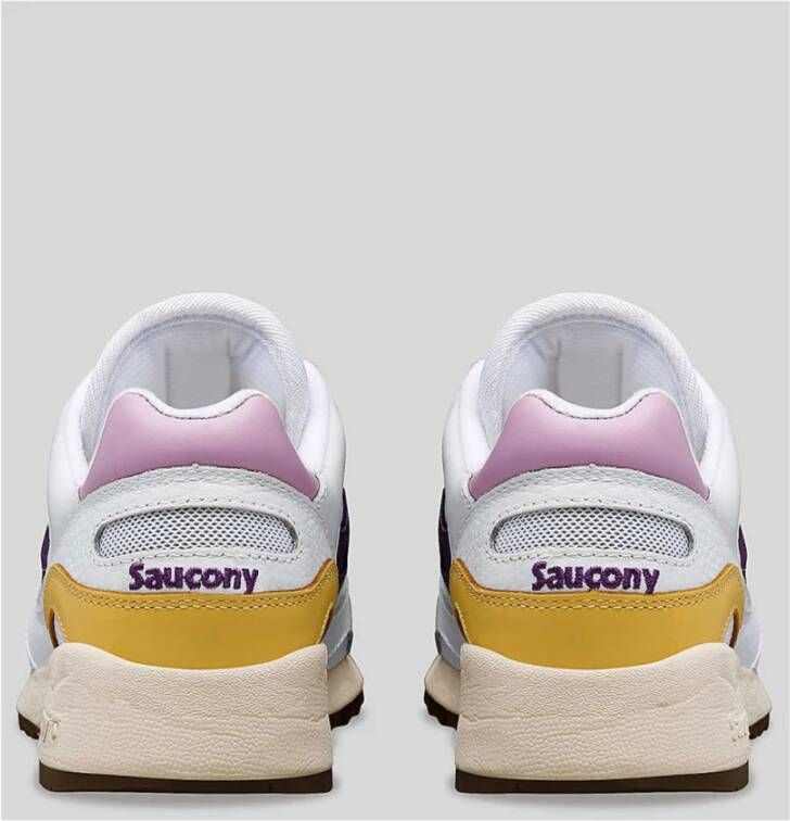 Saucony Wit Paars Shadow 6000 Sneakers Multicolor Dames