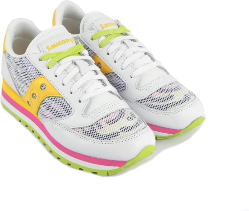 Saucony Wit Gele Hardloopschoenen White Dames