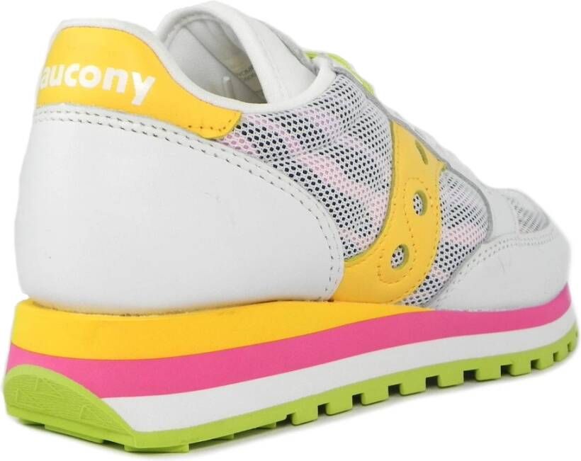 Saucony Wit Gele Hardloopschoenen White Dames