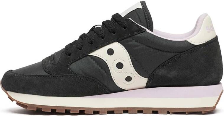 Saucony Zwarte Sneakers met Verwijderbare Binnenzool Black Dames