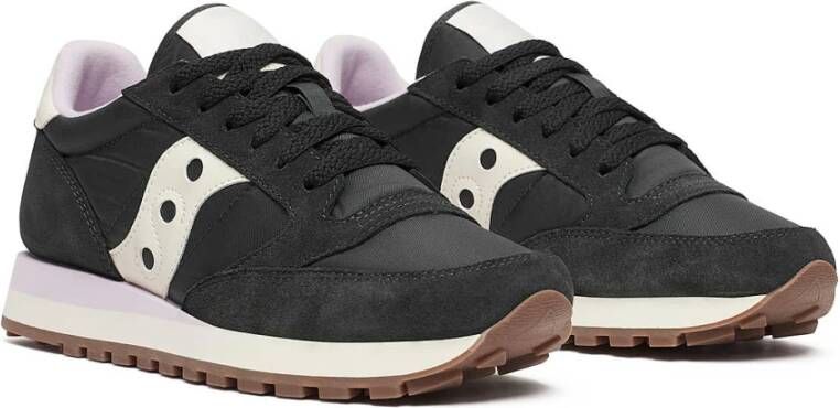 Saucony Zwarte Sneakers met Verwijderbare Binnenzool Black Dames