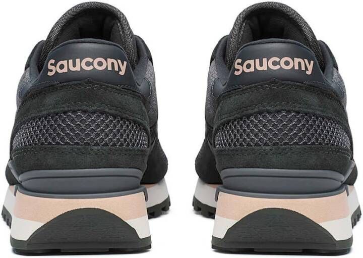 Saucony Zwarte Sneakers met Wolkachtige Demping Black Dames