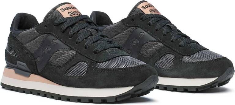 Saucony Zwarte Sneakers met Wolkachtige Demping Black Dames