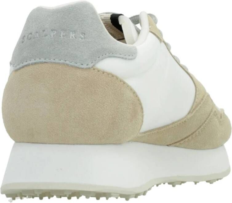 Scalpers Stijlvolle Sneakers voor Modieuze Vrouwen Beige Dames