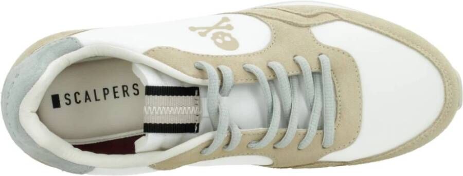 Scalpers Stijlvolle Sneakers voor Modieuze Vrouwen Beige Dames