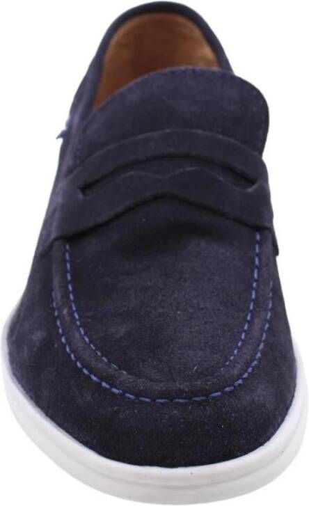 Scapa Klassieke Leren Loafers Blue Heren