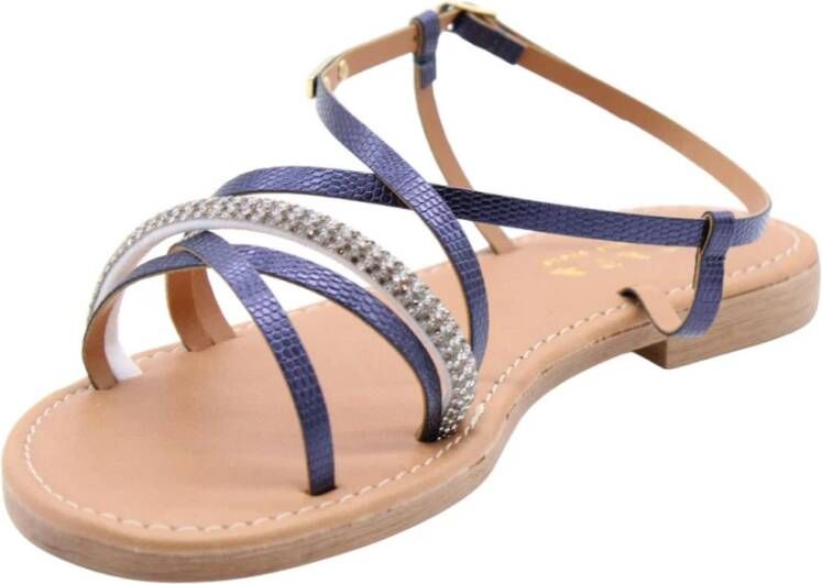 Scapa Platte Zomer Sandalen Blue Dames