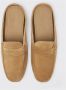 Scarosso Beige Suède Penny Driver Mules Beige Heren - Thumbnail 4