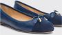 Scarosso Blauwe Carla Leren Ballet Flats Blue Dames - Thumbnail 3