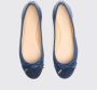 Scarosso Blauwe Carla Leren Ballet Flats Blue Dames - Thumbnail 4