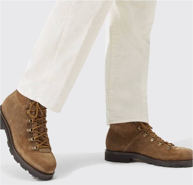 Scarosso Edmund Veterschoenen Blijf warm en stijlvol deze winter Bruin Heren