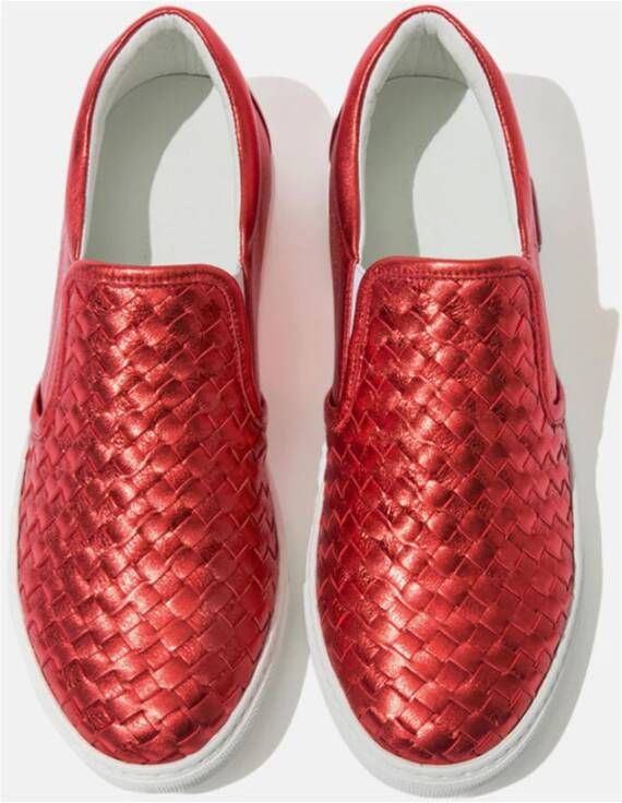 Scarosso Gabriella Metallic Red Dames