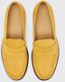 Scarosso Gele Nubuck Penny Loafers Yellow Heren - Thumbnail 4