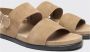 Scarosso Handgemaakte Leren Sandalen Beige Heren - Thumbnail 3