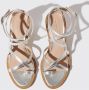 Scarosso Patty Hoge Hak Kruisband Sandalen Grijs Dames - Thumbnail 2