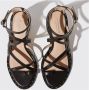 Scarosso Patty Hoge Hak Leren Sandalen Black Dames - Thumbnail 2