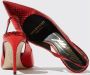 Scarosso Rode Elaphe Slingback Pumps Red Dames - Thumbnail 4