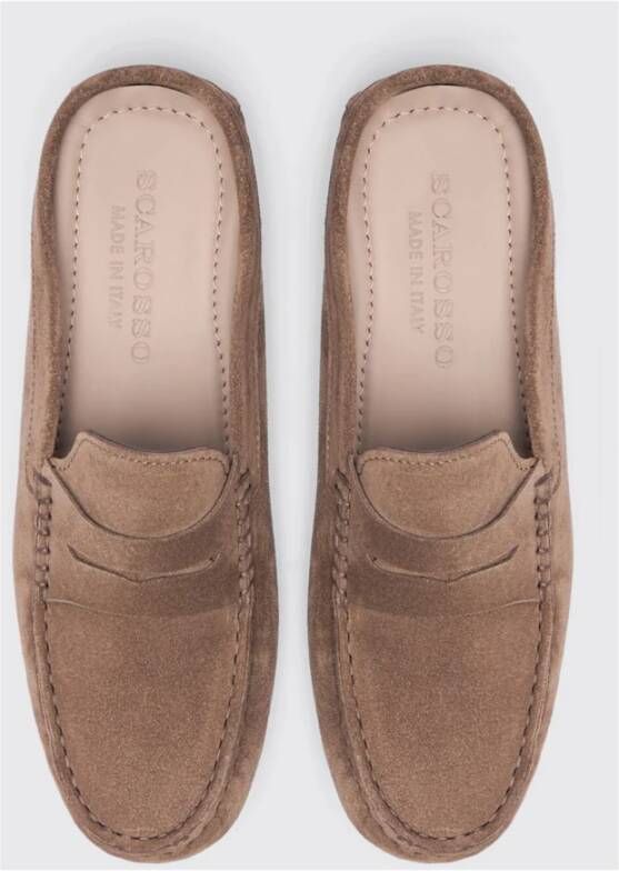 Scarosso Cognac Penny Driver Mules Brown Dames