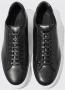 Scarosso Handgemaakte zwarte leren sneakers Zwart Heren - Thumbnail 3