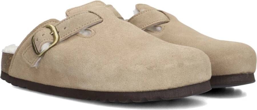 Scholl Beige Suède Muiltjes Fae New Beige Dames