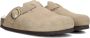 Scholl FAE NEW F Suede SA Womens Dark Beige FALSO Clogs Dark Beige - Thumbnail 15