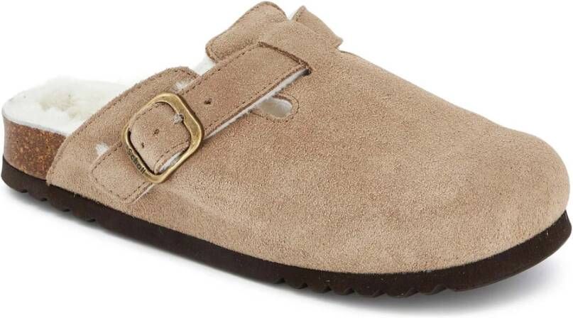 Scholl Donker Beige FAE Nieuwe Schoenen Beige Dames