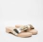 Scholl Gouden Band Sandalen Metallic Effect Beige Dames - Thumbnail 4