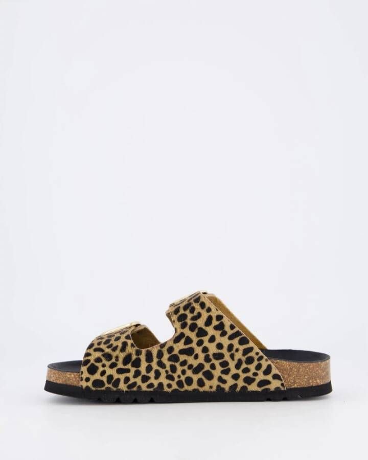 Scholl Leopard Slipper Noelle Stijlvol Comfort Beige Dames