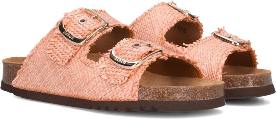 Scholl Noelle Dames Slippers Oranje Textiel Orange Dames