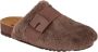 Scholl ALASKA 3.0 Synthetic fur GR Womens Brown FALSO Clogs Brown - Thumbnail 3