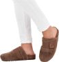 Scholl ALASKA 3.0 Synthetic fur GR Womens Brown FALSO Clogs Brown - Thumbnail 6