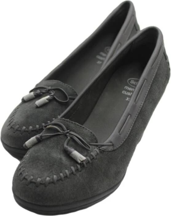 Scholl Suède Hoge Hakken Dkgrey Black Dames