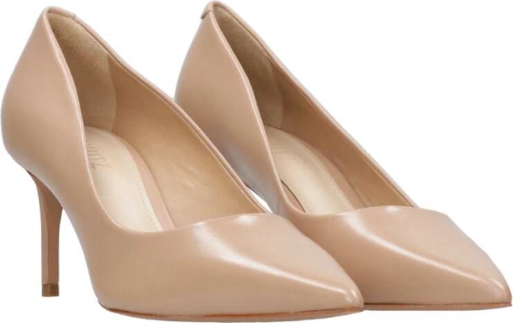 Schutz Beige Kwast Slip-On Stiletto Hakken Beige Dames