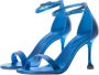 Schutz Spiegelhak Leren Sandalen Blue Dames - Thumbnail 3