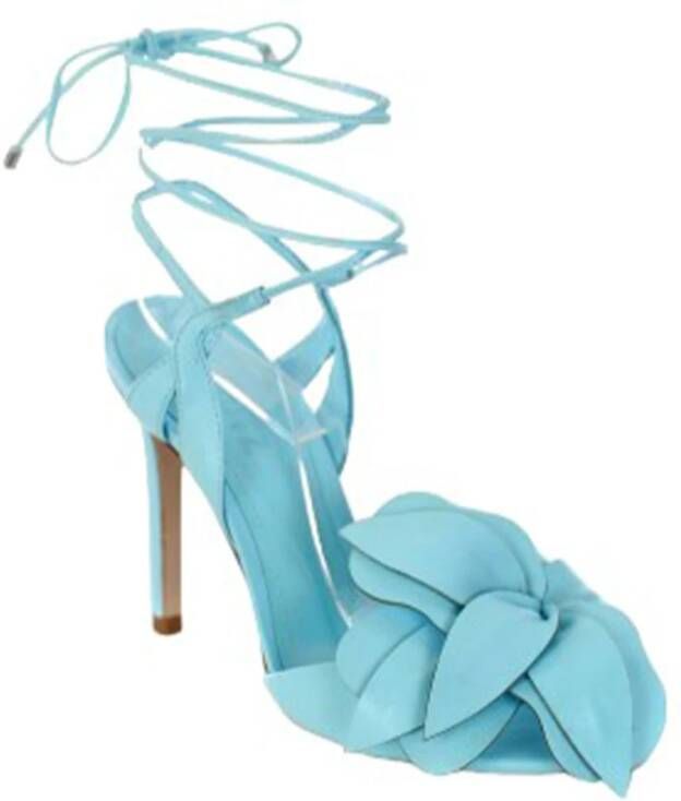 Schutz Bloemen Vetersluiting Hoge Hak Sandalen Blue Dames - Foto 3