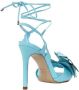 Schutz Bloemen Vetersluiting Hoge Hak Sandalen Blue Dames - Thumbnail 4