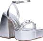 Schutz High Heel Sandals Grijs Dames - Thumbnail 2