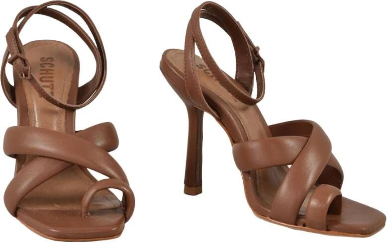 Schutz Leren Schoenen Brown Dames